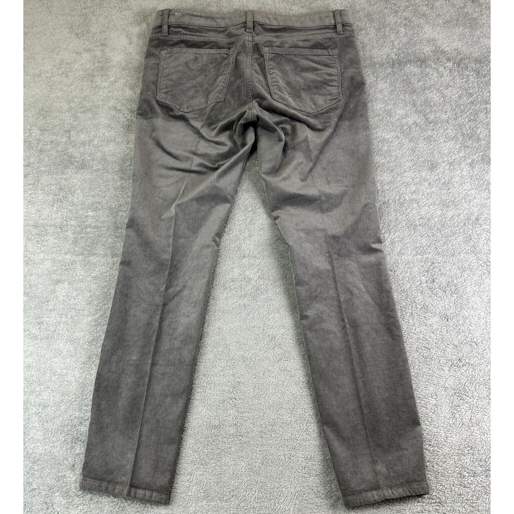 LOFT Womens 6 Gray Corduroy Curvy Skinny Stretch Pants Career Boho College Y2K - Picture 2 of 13